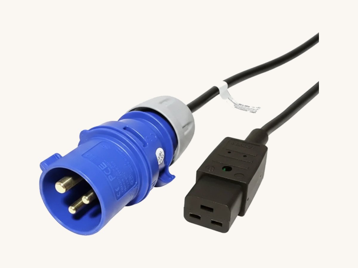 Power cable set, C19 → 60309